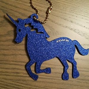 COACH unicorn bag charm